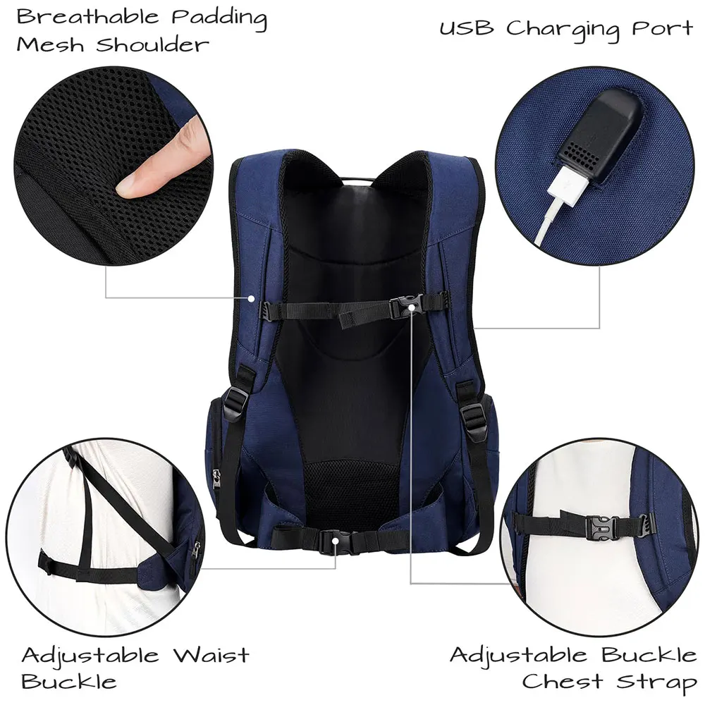 OEM Sports Bag for Basketball Soccer Volleyball Swim Gym Travel Basketball Backpack With Separate Ball Holder - 图片 4