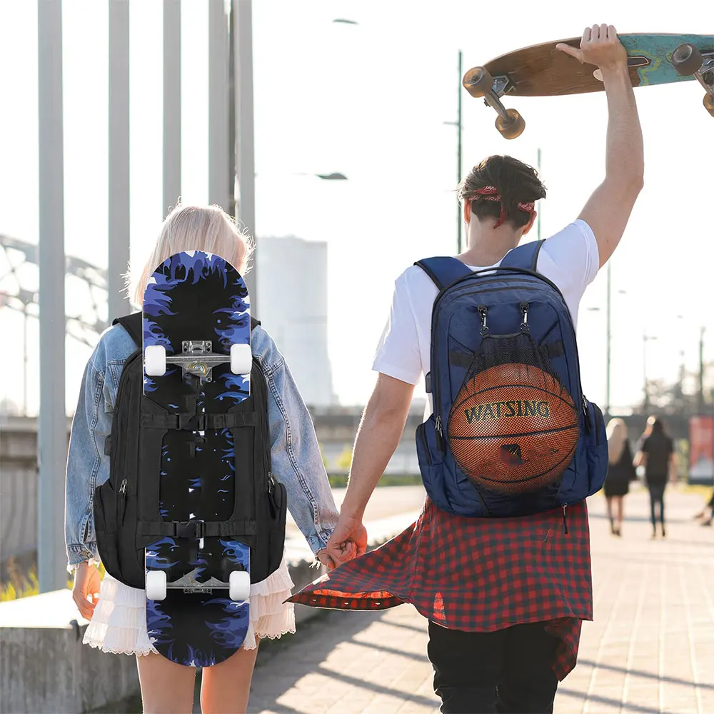 OEM Sports Bag for Basketball Soccer Volleyball Swim Gym Travel Basketball Backpack With Separate Ball Holder - 图片 2
