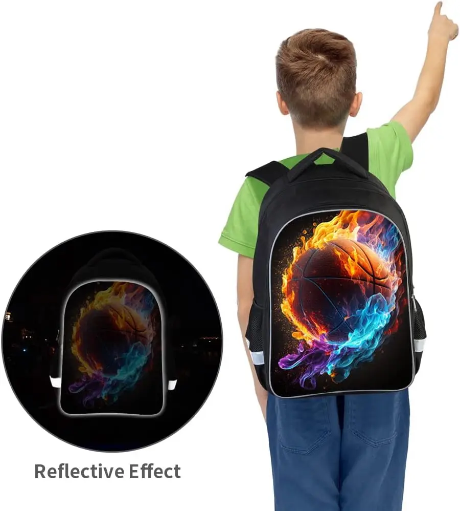 Durable Basketball Backpack with Ball Compartment Lightweight Sports Bag for Men Women Gym Outdoor Use - 图片 3