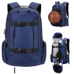 OEM Sports Bag for Basketball Soccer Volleyball Swim Gym Travel Basketball Backpack With Separate Ball Holder