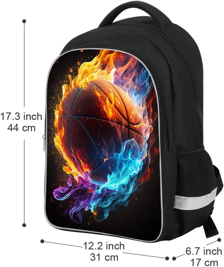 Durable Basketball Backpack with Ball Compartment Lightweight Sports Bag for Men Women Gym Outdoor Use - 图片 5