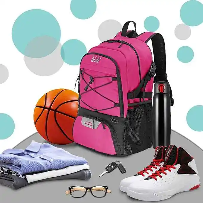 Basketball Soccer Backpack Bag With Large Shoe and Ball Compartment, Soccer Backpack, Volleyball Sport Backpack Bag - 图片 5
