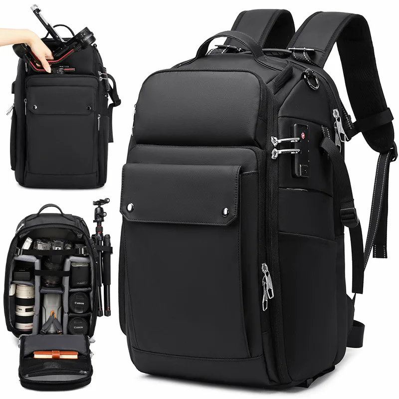New SLR Shoulders Camera Bag Drone Backpack Waterproof Computer Stabilizer Integrated Camera Bag - 图片 6