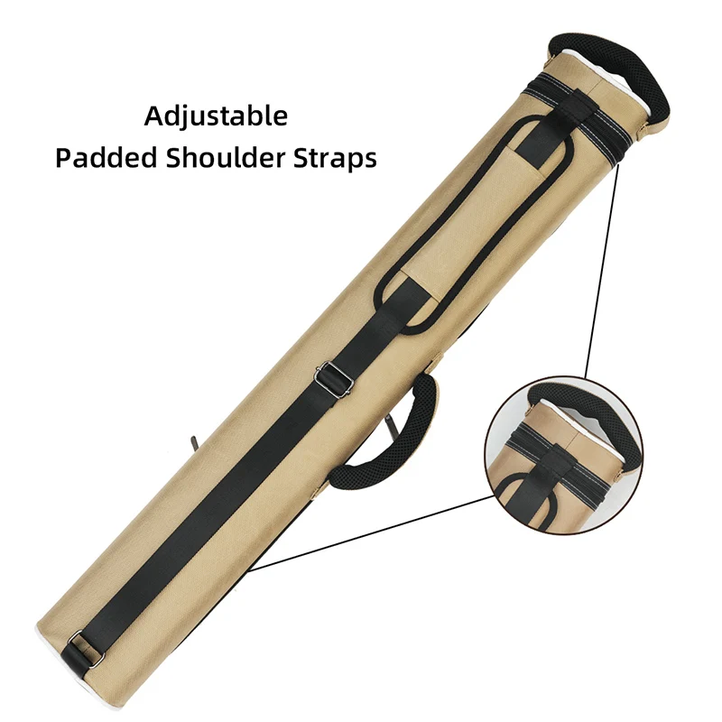 CRICAL Billiard Cue Case 6 Holes 2 Butts 4 Shafts High Capacity Oxford Canvas Bag Cue Case - 图片 2
