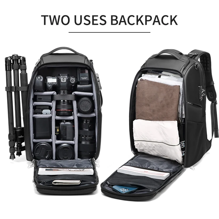 Shockproof Anti Theft for Men Travel  Dslr Backpack  Bag Waterproof Professional Camera Backpack - 图片 3