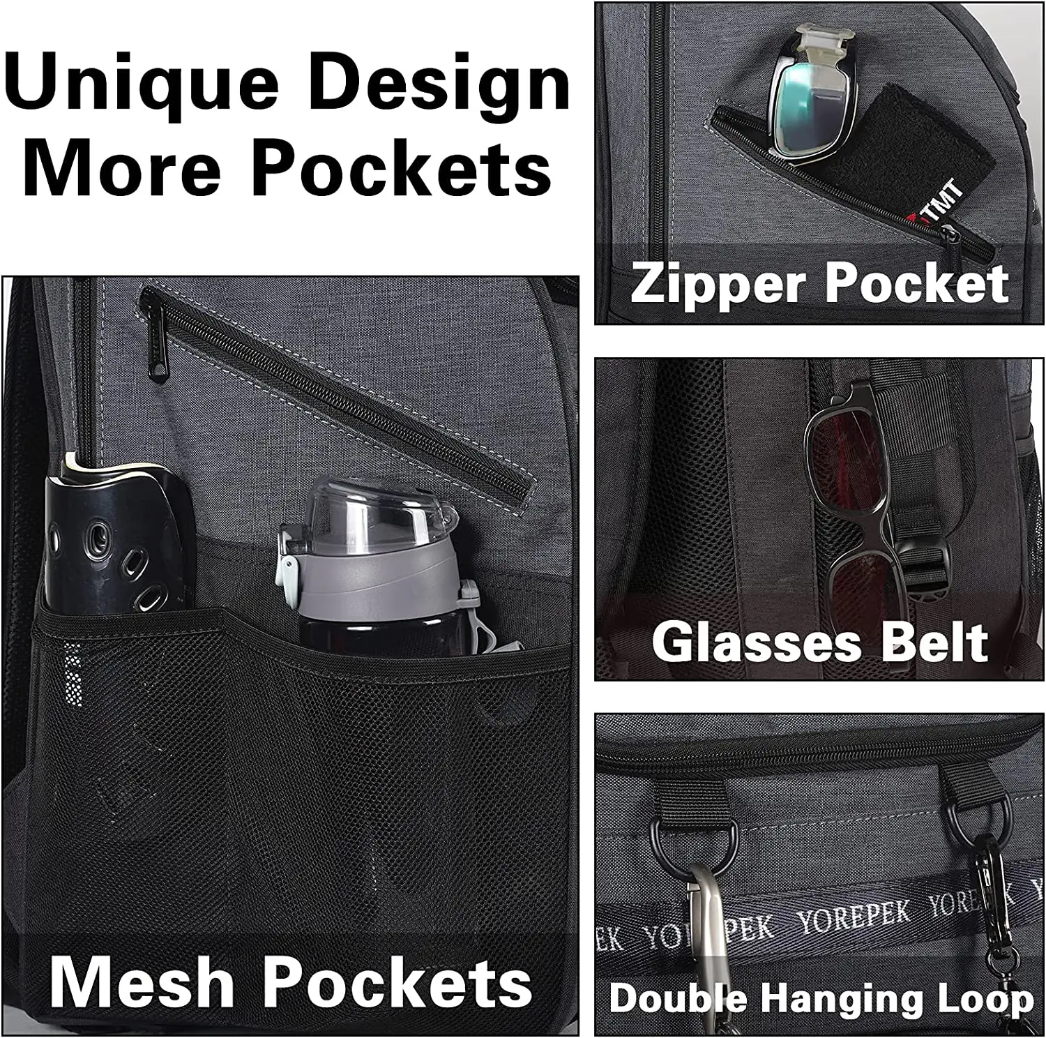 Large Capacity Sports Equipment Bags Soccer Shoe Bag School Gym Outdoor Soccer Bag Backpack With Ball Compartment - 图片 4