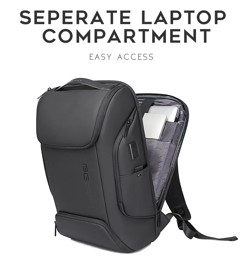 High Quality Large Capacity Notebook School Bag Wholesale Custom Men Waterproof Laptop Backpack Travel Bag with Usb Charging - 图片 6