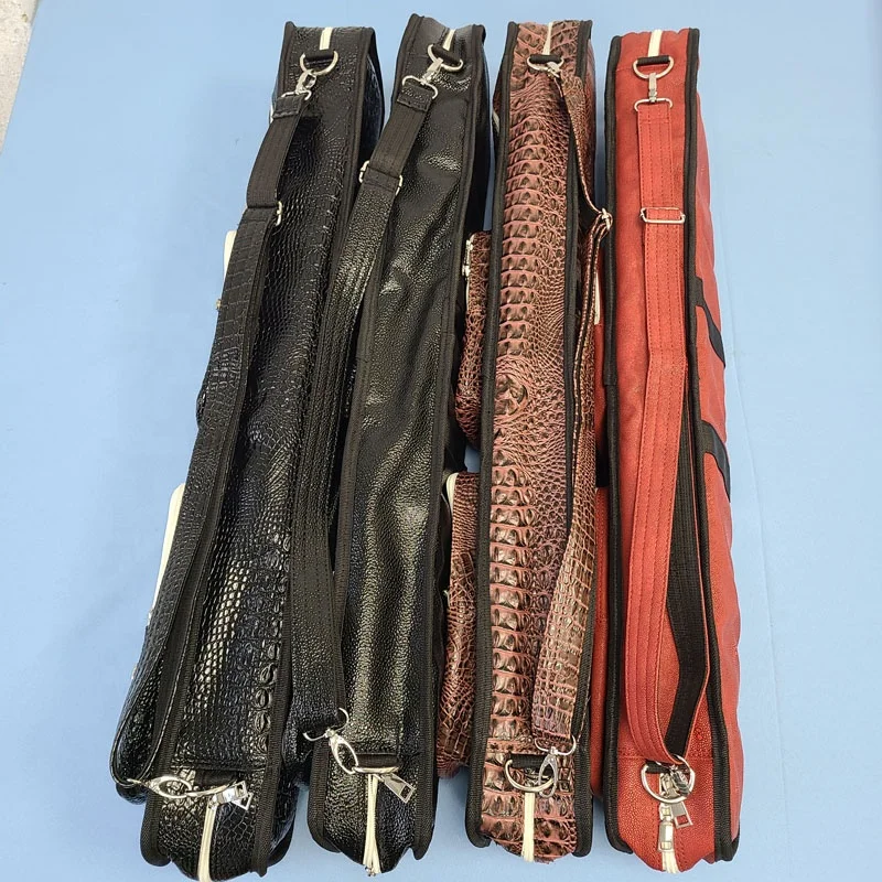 New Jassinry Waterproof 12holes=4B8S PU Leather Cue Bags Billiard Cue Bags Pool Cue Carrying case Soft Billiard Accessories - 图片 2