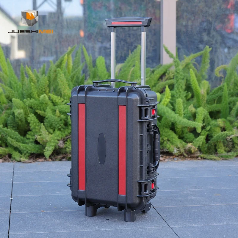 Custom L430 Plastic Hard Wheeled Case Shockproof Waterproof Tough Camera Carry Case with Padded Divider Organizer Bag - 图片 4