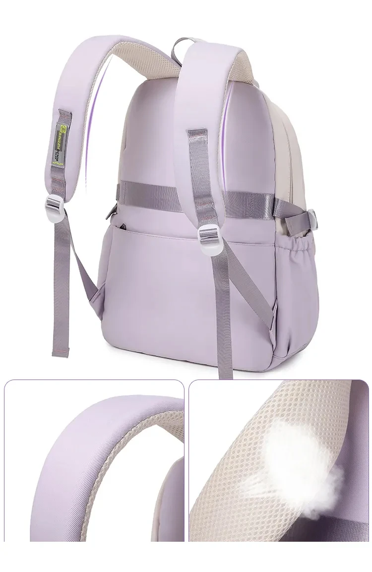 Waterproof Nylon School Bag Women Bags Sac a Impermeable New Design School Bag School Backpack for Children Students - 图片 4