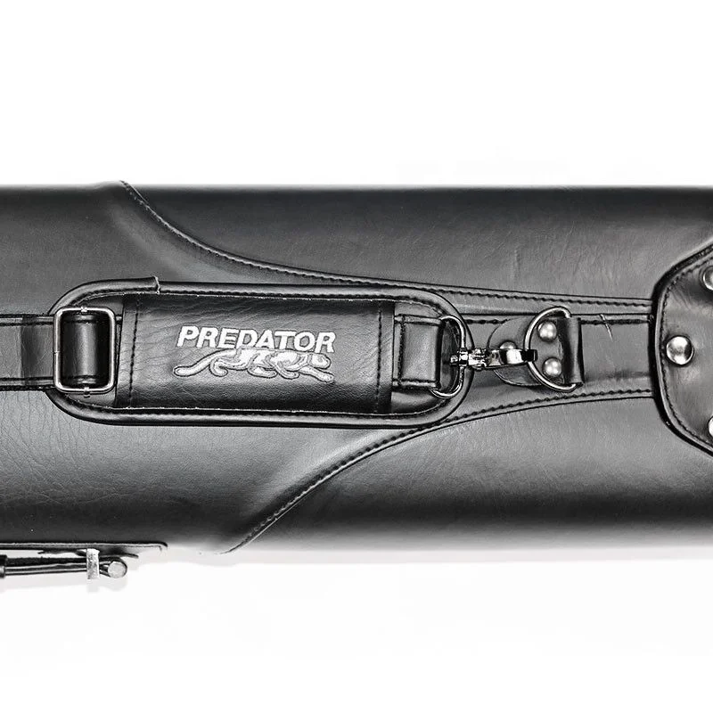 Premium  Leather Black  Color 3B5S 1/2 Billiard Pool Cue Case Bag 8  Holes - 图片 4