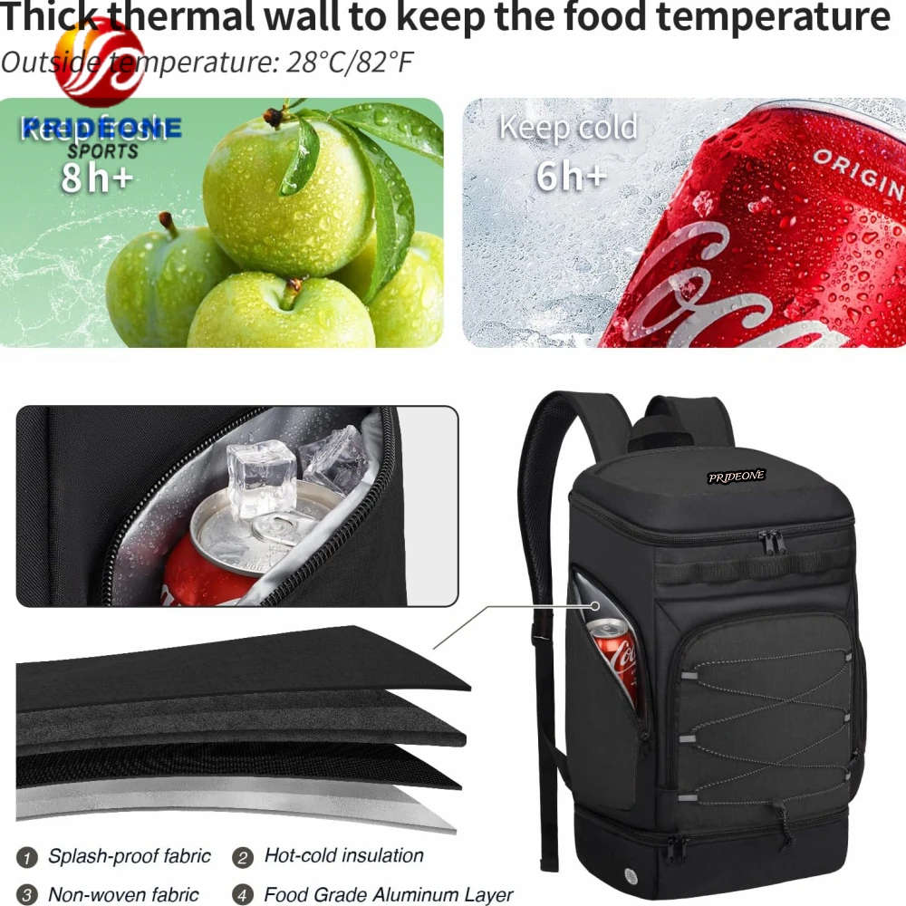 Customized 2025 Large Sports Bag with Separate Ball Holder & Shoes Compartment Outdoor Basketball Backpack - 图片 3