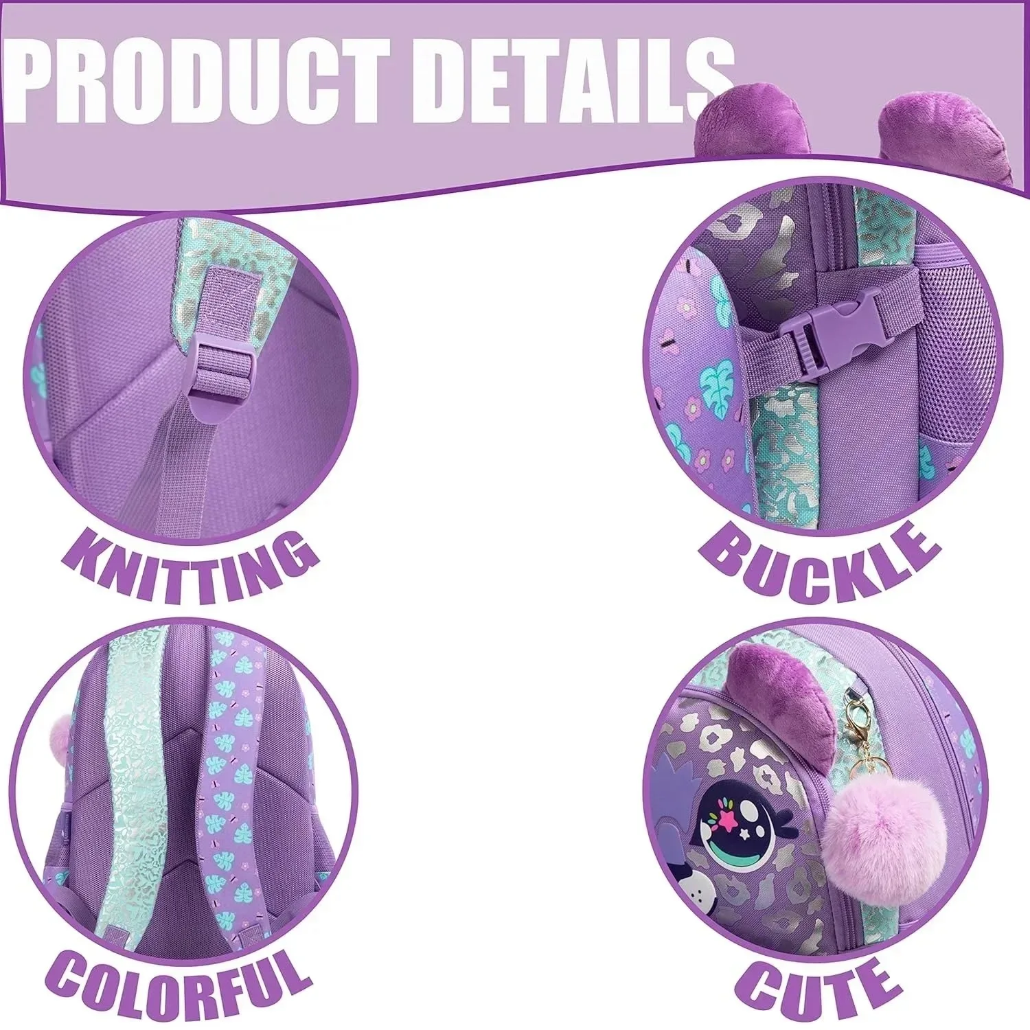 Wholesale Kids Backpacks for Girls Cute School Bag with Lunch Box Pencil Case Primary Child School Backpacks Back to School Bags - 图片 5