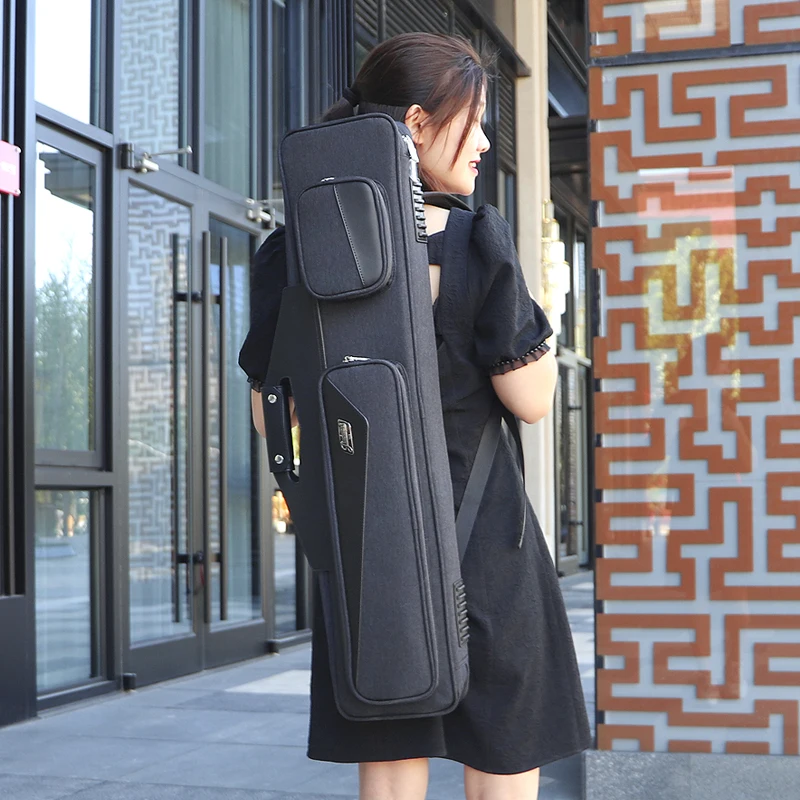 Custom Waterproof Double Shoulder Straps Billiard Cue Bag  Pool Cue Carrying case Soft 4 Butts 4 Shafts - 图片 5