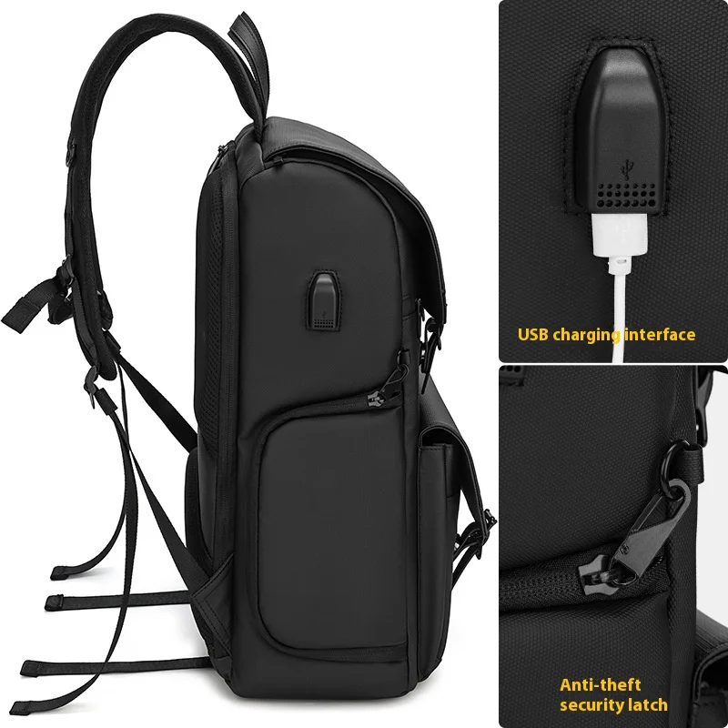 SLR Double Shoulder Photography Backpack Large Capacity Waterproof Anti-theft Outdoor Film Camera Bag Zipper Portable EVA for - 图片 2