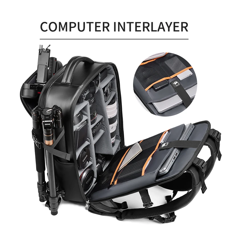 Multi Function Waterproof Backpack Travel Waterproof Photography Camera Bag Large Capacity - 图片 4