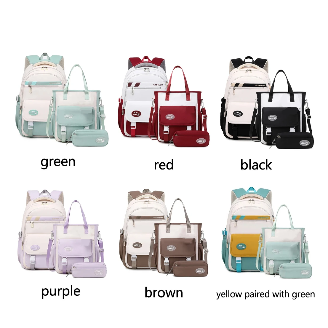 Waterproof Nylon School Bag Women Bags Sac a Impermeable New Design School Bag School Backpack for Children Students - 图片 3