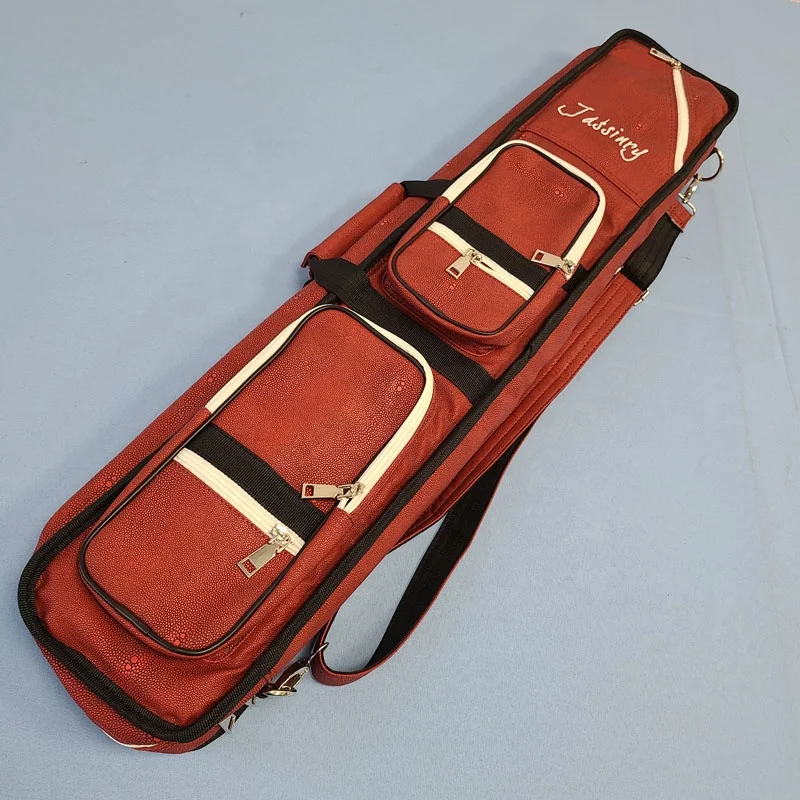 New Jassinry Waterproof 12holes=4B8S PU Leather Cue Bags Billiard Cue Bags Pool Cue Carrying case Soft Billiard Accessories - 图片 6