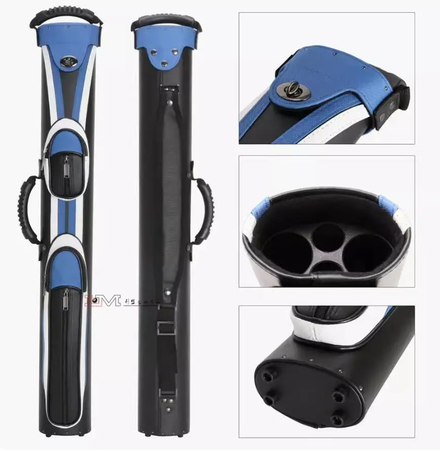 Luxurious Trendy 6 or 4 Holds Barrel Accessories Bag 1/2 Rod Box Custom Leather Snooker Pool Stick Holder Billiard Cue case - 图片 4