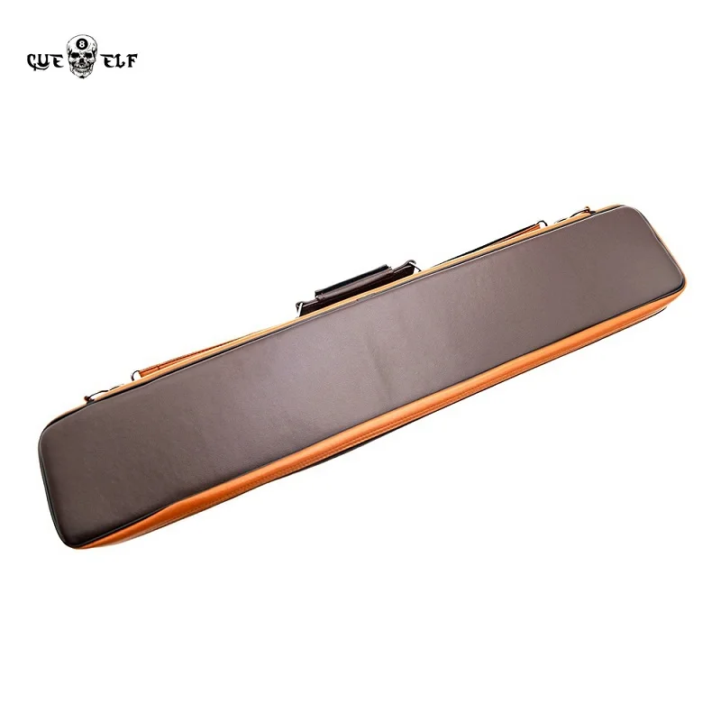 Cueelf Portable 4 Butts*8 Shafts Leather Pool Cue Case With 12 Holes Billiard Cue Stick Carrying Bag Billiard Accessories - 图片 4