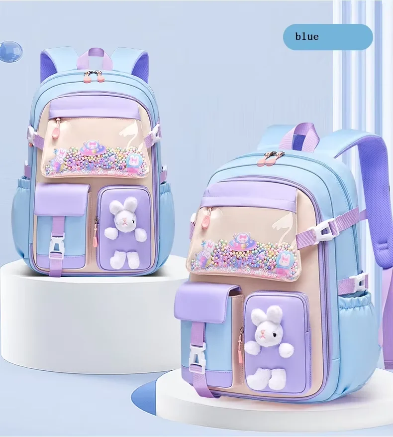 Best Selling Cute Cartoon Printing  Girls' School Bags  Large Capacity comfort Backpack for Children - 图片 3