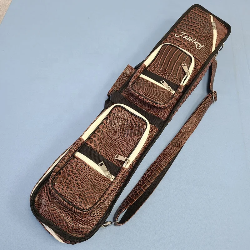 New Jassinry Waterproof 12holes=4B8S PU Leather Cue Bags Billiard Cue Bags Pool Cue Carrying case Soft Billiard Accessories - 图片 5