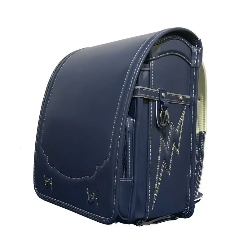 Large Capacity Waterproof GPS Student Backpack for Boys Aged 6-12 New Light Leisure New School Bag Featuring PU Polyester Lining - 图片 3