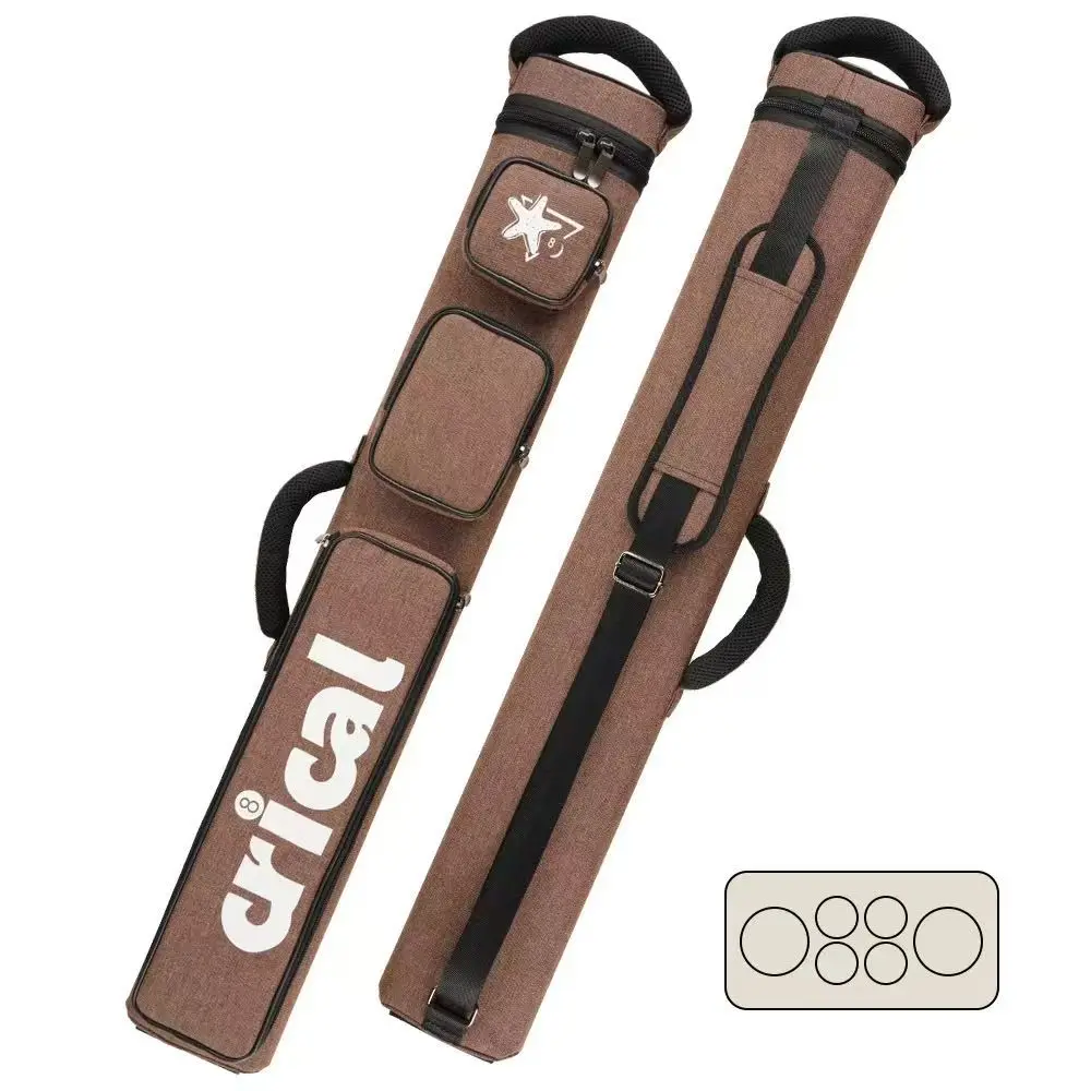 Wholesale 1/2 Split Large Capacity 6 Hole Pool Cue Bag High Quality - 图片 2