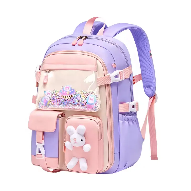 Best Selling Cute Cartoon Printing  Girls' School Bags  Large Capacity comfort Backpack for Children - 图片 6