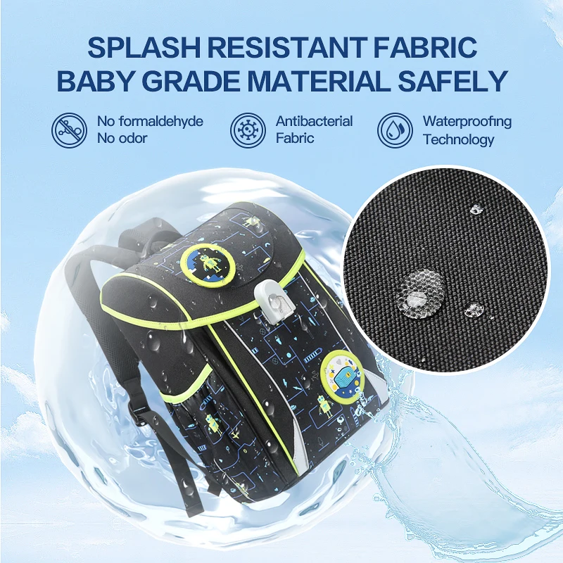 Custom Lightweight Stylish Label Waterproof Large Capacity Student Children Primary School Bags  Kids Anti Theft Backpack - 图片 4