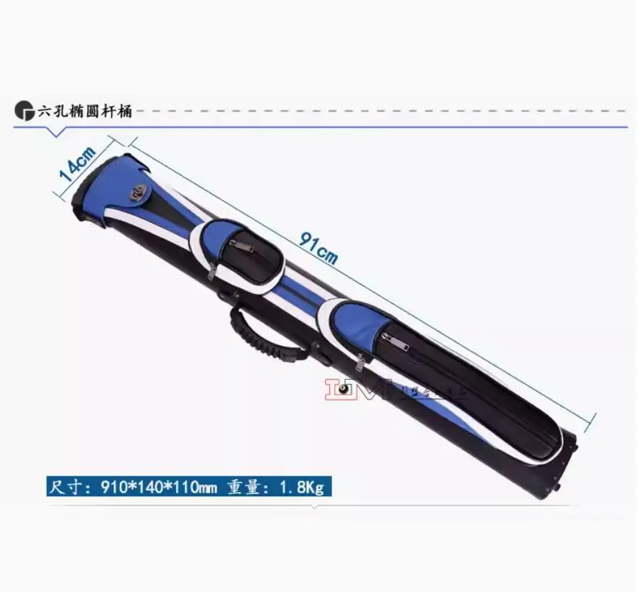 Luxurious Trendy 6 or 4 Holds Barrel Accessories Bag 1/2 Rod Box Custom Leather Snooker Pool Stick Holder Billiard Cue case - 图片 3