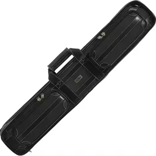 Vintage 4x8 Pool Stick Bag Soft Leather Carrying Case for 4 Butts 8 Shafts Billiard Cue Accessories - 图片 4
