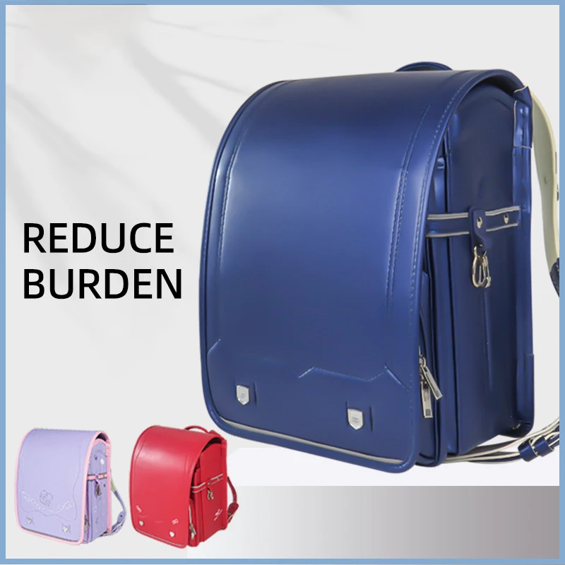 GPS Positioning School Bag Durable PU School Backpack Large Capacity Waterproof Student Backpack - 图片 3