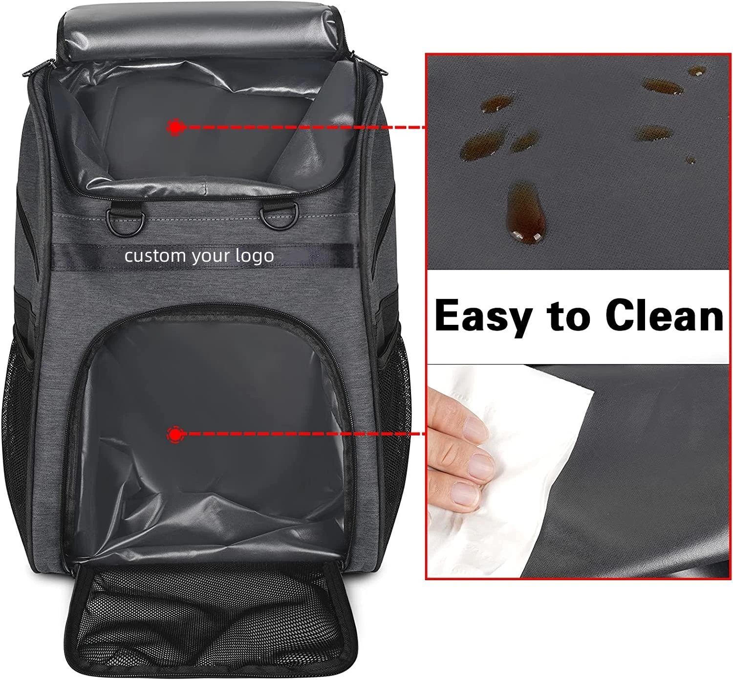 Large Capacity Sports Equipment Bags Soccer Shoe Bag School Gym Outdoor Soccer Bag Backpack With Ball Compartment - 图片 2