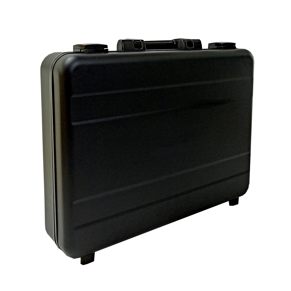 Black Embossed Leather Briefcase Aluminium Alloy Attaché Portable Business Laptop Notebook Case Organizer Custom Made - 图片 2