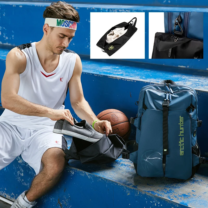 2020 Arctic Hunter Custom Logo Travel Backpack Gym Sport Soccer Ball Bag Outdoor Football Basketball Backpack Men - 图片 5