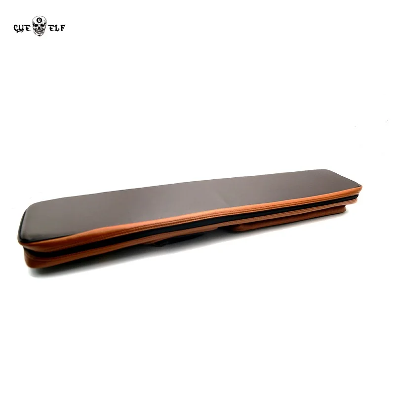 Cueelf Portable 4 Butts*8 Shafts Leather Pool Cue Case With 12 Holes Billiard Cue Stick Carrying Bag Billiard Accessories - 图片 5