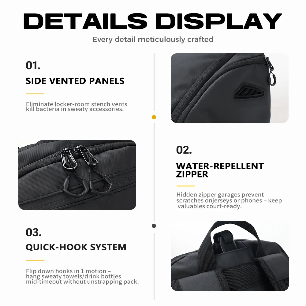 Kopbags Waterproof Casual Sports Backpack Basketball and Football BackpackTraining Bag - 图片 4