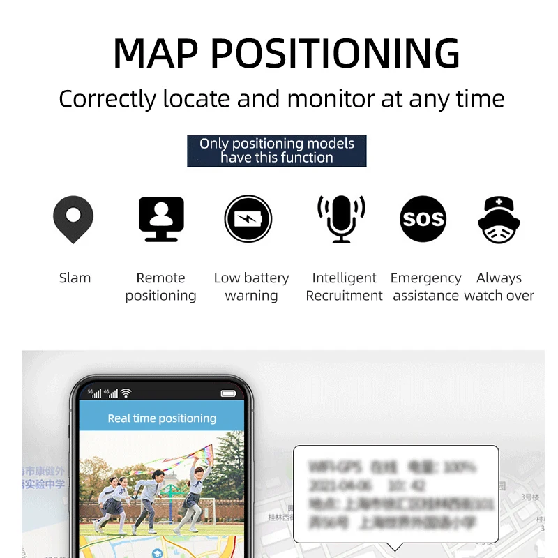 GPS Positioning School Bag Durable PU School Backpack Large Capacity Waterproof Student Backpack - 图片 6