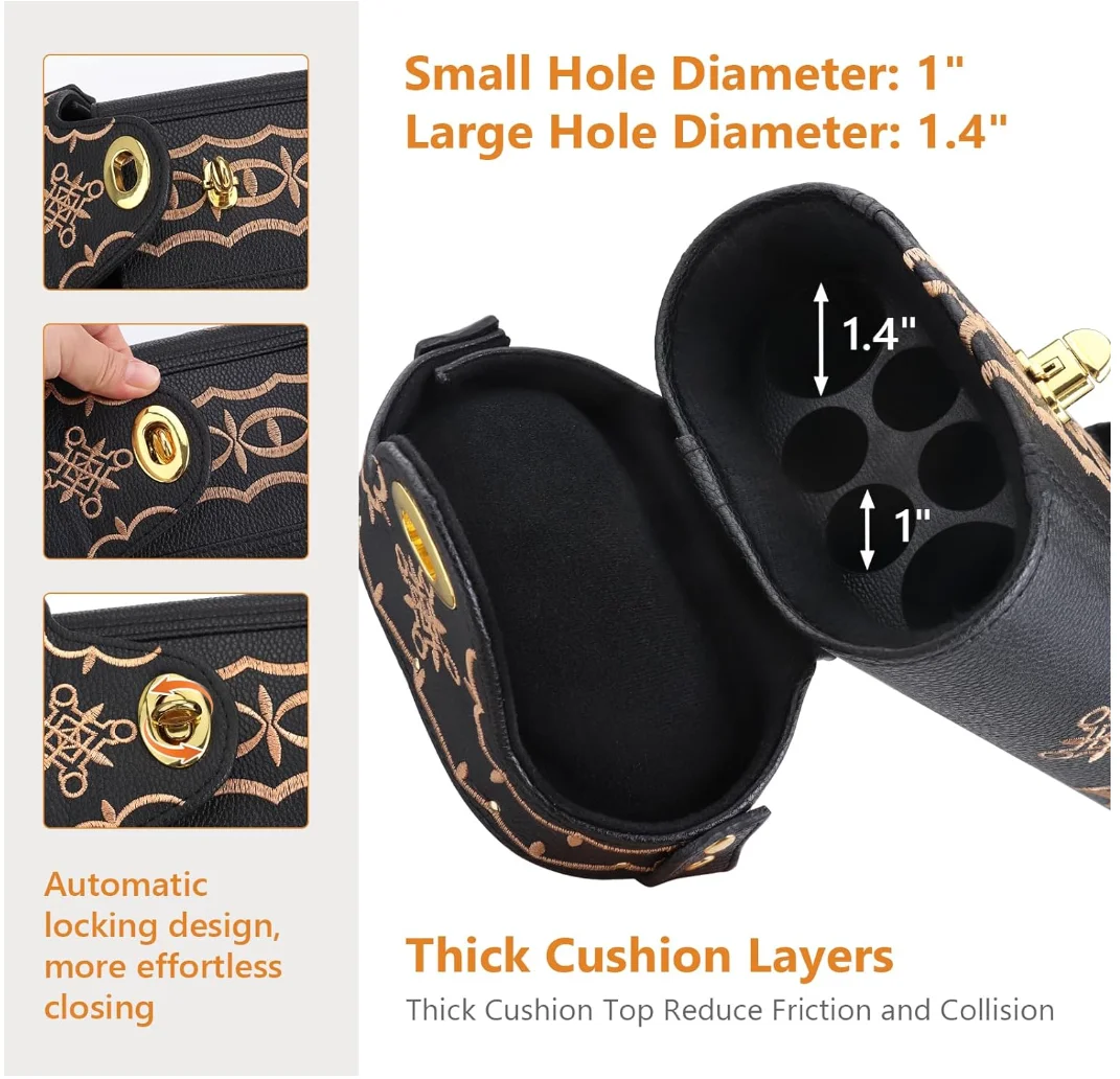 Factory Waterproof Billiard Cue Case Oem Snooker Billiard Stick Bag Custom Logo 2 Cue Butts and 4 Cue Shafts - 图片 3