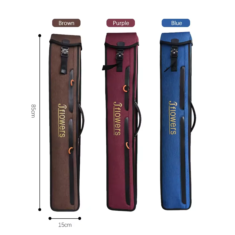 Jflower Billiard Case 3 Butts 5 Shafts 8 Holes Cue Case