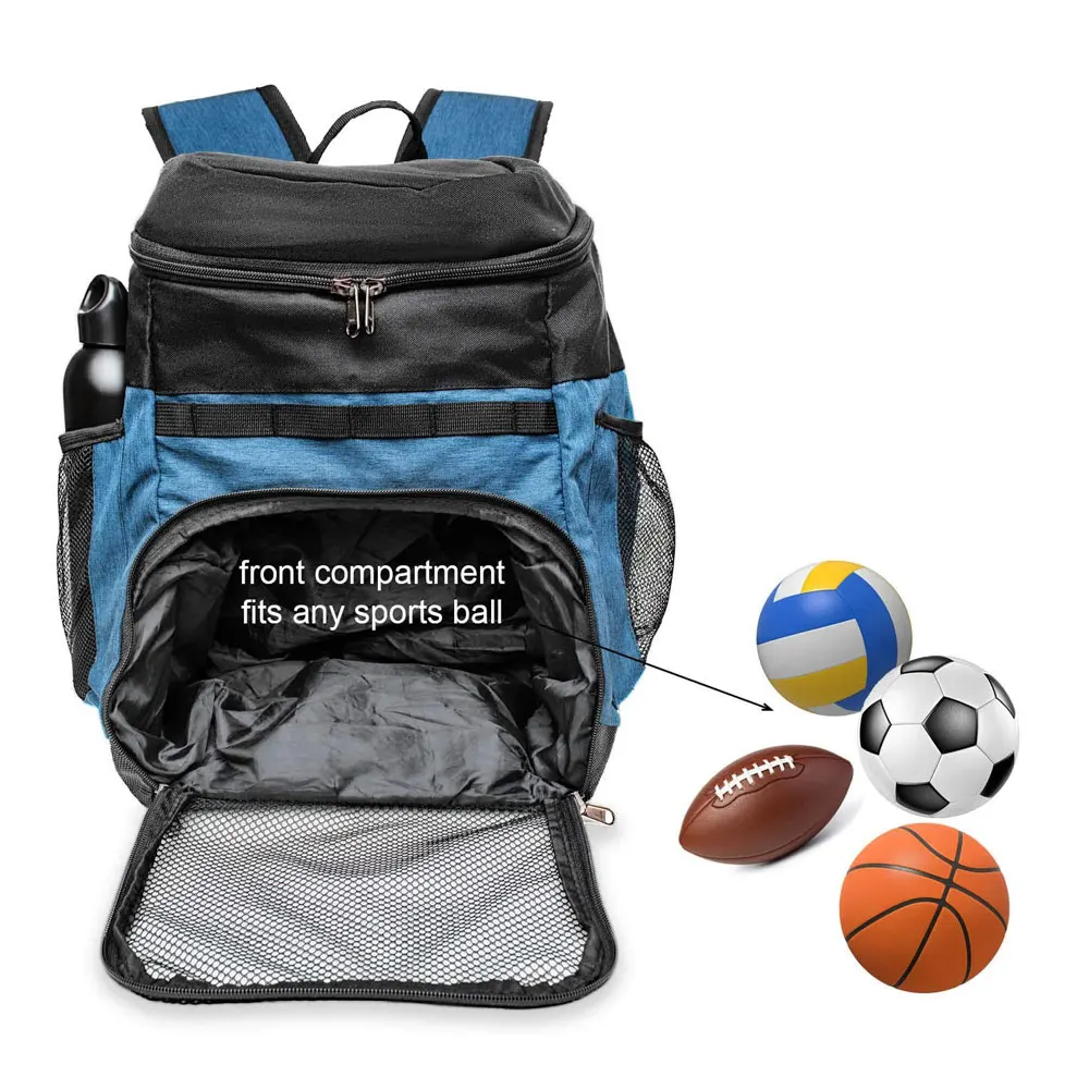 Custom Soccer Backpack Sports Backpack Basketball Football Backpack with Ball Compartment - 图片 4